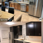 Kitchen slap renovations before and after
