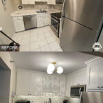 Renovated Kitchen before after