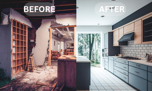 Kitchen Renovation before after