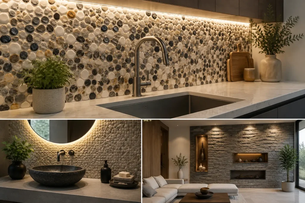 backsplash sink and interior