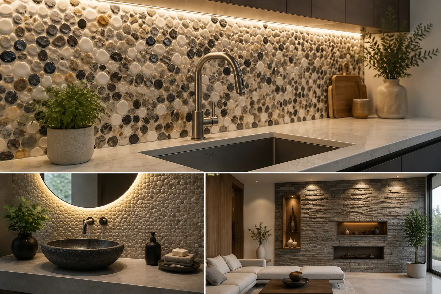 backsplash sink and interior