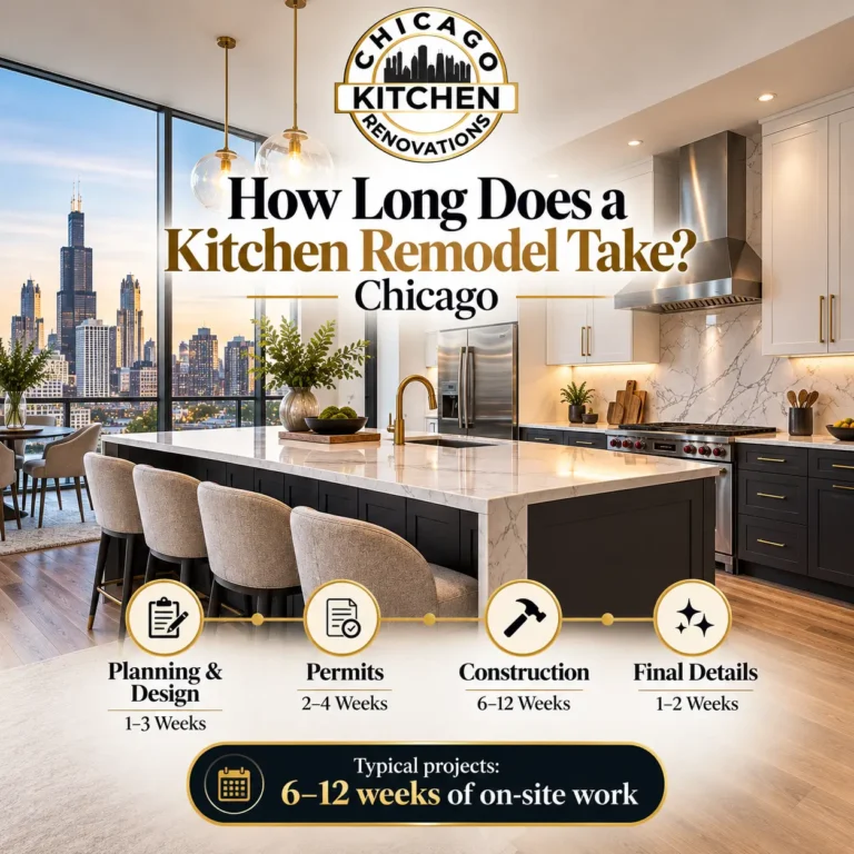 How long does a kitchen remodel take in Chicago timeline